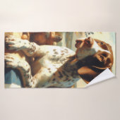 Braque Français Schilderij Badhanddoek (Badhanddoek)