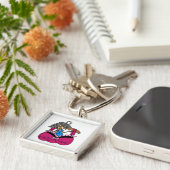 Bras en rimpels Humor Sleutelhanger (Zijkant)