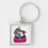 Bras en rimpels Humor Sleutelhanger (Voorkant)