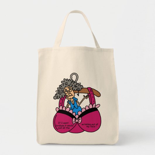Bras en rimpels Humor Tote Bag (Voorkant)
