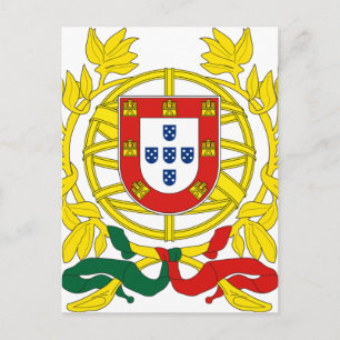 Brasão de Armas (wapenschild) de Portugal Briefkaart