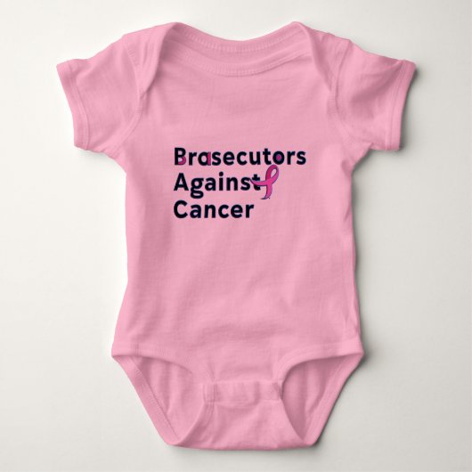 Brasecutors against Cancer - Baby one-Piece Romper (Voorkant)