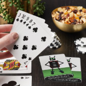 Brash Robot Green - Personalized Robot Pokerkaarten (Insitu)