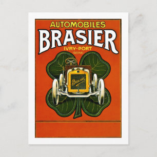 Brasier Automobiles Vintage French Advertisement Briefkaart