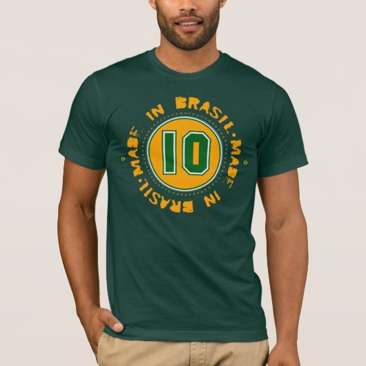 Brasil 10 t-shirt (Voorkant)