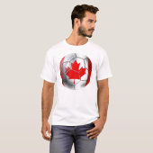 Brasil 2014 Canadese voetbalbal T-shirt (Voorkant volledig)