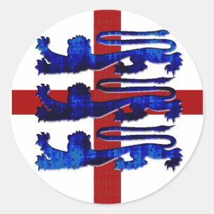 Brasil 2014 - England Futebol English flag Ronde Sticker