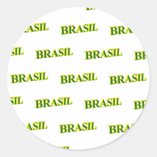 Brasil 3D Ronde Sticker