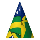 Brasil (AI gemaakt) Feesthoedjes (Achterkant)