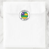 Brasil Aracaju Sergipe SE Bandeira Stamp Ronde Sticker (Tas)