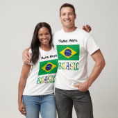 Brasil Bandera Brasil gepersonaliseerd T-shirt (Unisex)