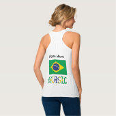 Brasil Bandera Brasil gepersonaliseerd Tanktop (Volledige Achterkant)