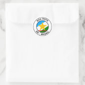 Brasil Boa Vista Roraima Bandeira Stamp Ronde Sticker (Tas)