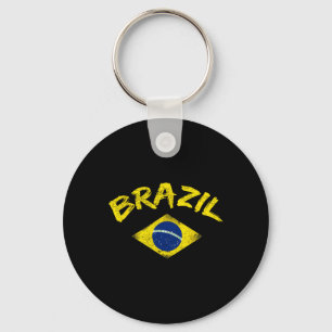 Brasil Braziliaans nationaal vlag voetbalshirt voe Sleutelhanger