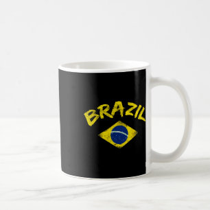 Brasil Braziliaans nationaal vlag voetbaltenue voe Koffiemok