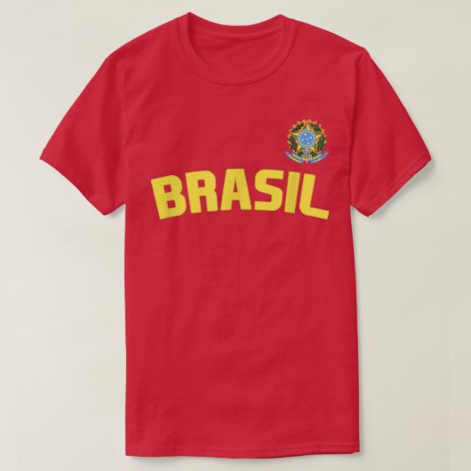 Brasil Braziliaanse Pride Braziliaanse vlag intern T-shirt (Design voorkant)
