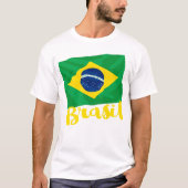 Brasil Braziliaanse vlag T-shirt (Voorkant)