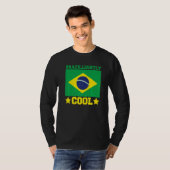 Brasil Brazilliantly Cool Brazilian Roots Brasilei T-shirt (Voorkant volledig)