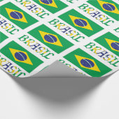 Brasil en Groen en Geel Cadeaupapier (Hoek)