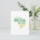 Brasil Estados e Capitais Briefkaart (Staand voorkant)