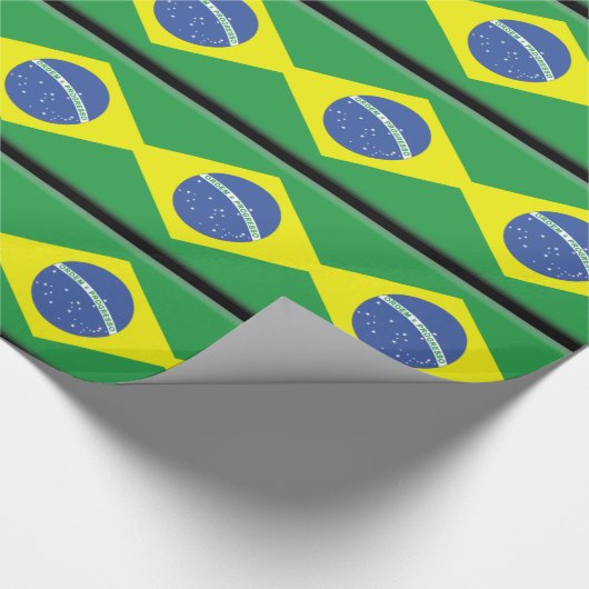 Brasil Flag Cadeaupapier (Hoek)