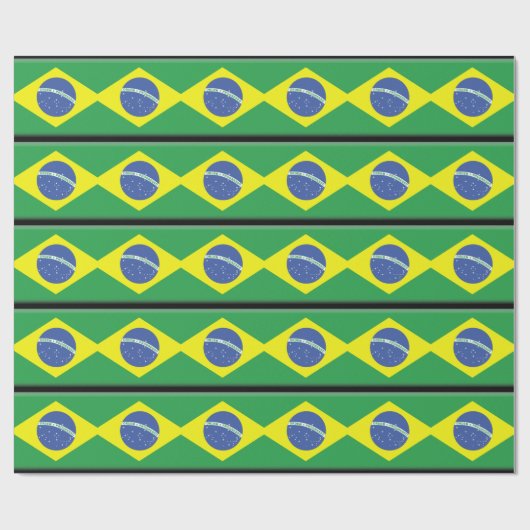 Brasil Flag Cadeaupapier (Vlak)