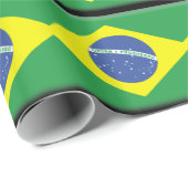 Brasil Flag Cadeaupapier (Rol Hoek)