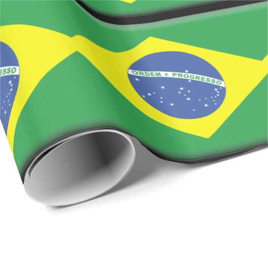 Brasil Flag Cadeaupapier (Rol Hoek)
