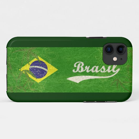 Brasil Flag Case-Mate iPhone Case (Achterkant (horizontaal))