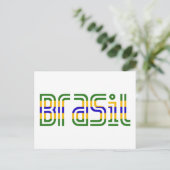 Brasil Flag Colors. Briefkaart (Staand voorkant)