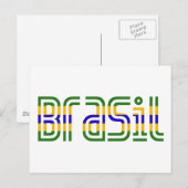Brasil Flag Colors. Briefkaart (Voorkant / Achterkant)