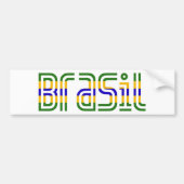 Brasil Flag Colors. Bumpersticker (Voorkant)