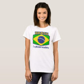 Brasil flag É o jeitinho brasileiro t shirt (Voorkant volledig)