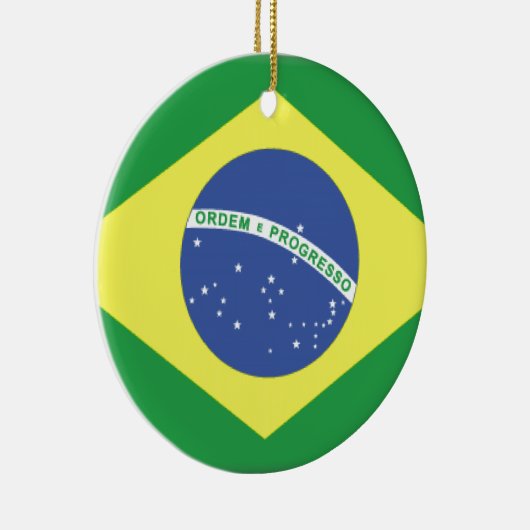 Brasil Flag Keramisch Ornament (Rechts)