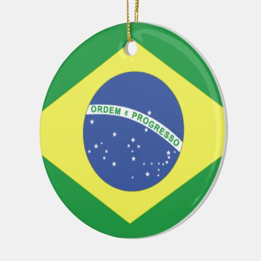 Brasil Flag Keramisch Ornament (Links)