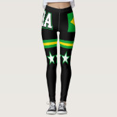 Brasil Flag Leggings (Voorkant)