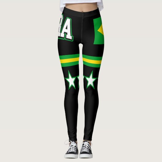 Brasil Flag Leggings (Voorkant)