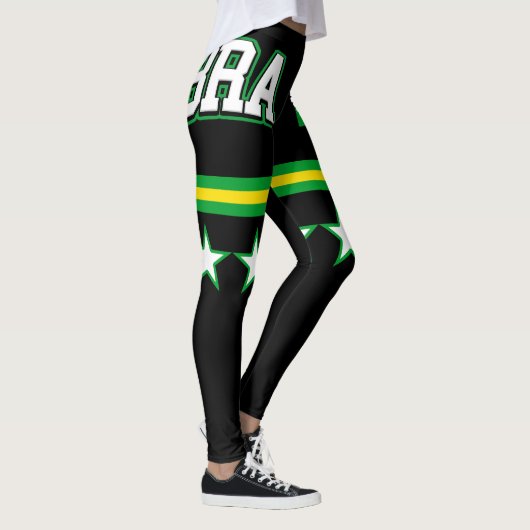 Brasil Flag Leggings (Rechts)
