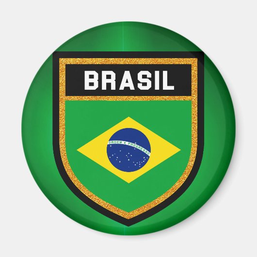 Brasil Flag Magneet (Voorkant)