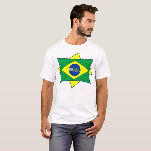 Brasil Flag Shirt (Voorkant volledig)