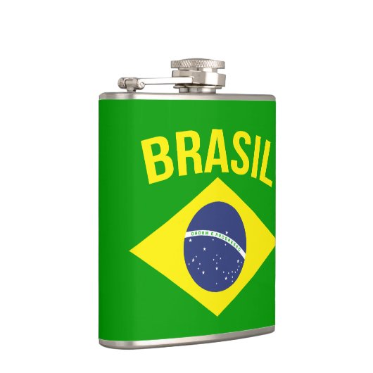 Brasil flag slogan hip flaser heupfles (Rechts)