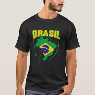 Brasil Flag Voetbal Football Brazilië T-shirt