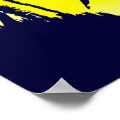 Brasil Grunge 2010 voetballiefhebbers futbol gifte Poster (Hoek)