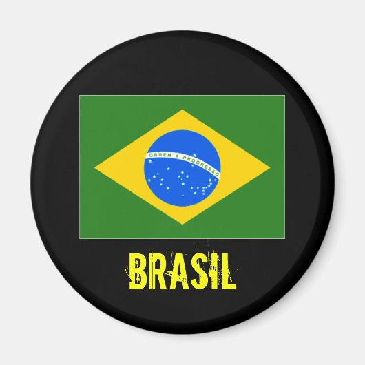 Brasil magneet (zwart) (Voorkant)