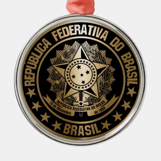 Brasil Metalen Ornament (Voorkant)
