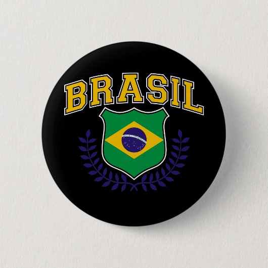 Brasil. Ronde Button 5,7 Cm (Voorkant)