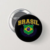 Brasil. Ronde Button 5,7 Cm (Voorkant /achterkant)