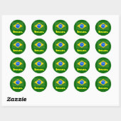 Brasil ronde stickers (Vel)