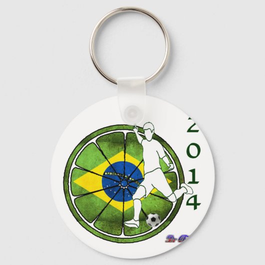 BRASIL SOCCER 2014 GIFTS  SLEUTELHANGER (Voorkant)