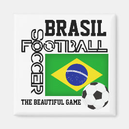 BRASIL Soccer Football Magneet